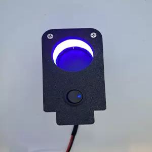 겟 라이트 글로우 컵 휴대용 12V 얼음 낚시 루어 UV LED