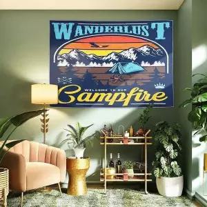 중 패브릭 캠핑 포스터 대형