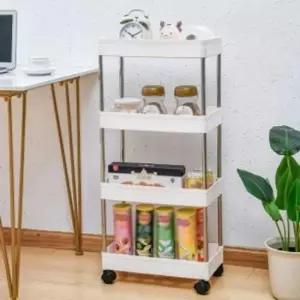 [생활] 세탁실트롤리 이동식 틈새선반 스틸봉 주방트롤리 폭22cm