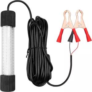 리무 12V 126 LED 13W 수중 야간 낚시 루어 파인더 라이트 그린 잠수정 조명 5M 전원 코드 포함 풀 보트