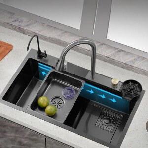 멀티싱크볼 사각볼 싱크대 스마트 주방 폭포 리모델링 304 멀티