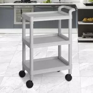 카센터서방카 3단 서빙트롤리 고급서빙용트롤리 배식 12인치