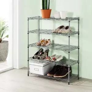 메탈신발정리대 5단 현관장 현관 선반 시스템신발장 신발정리대 현관신발장 신발장정리대 신발장