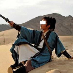 전통 의상 프레 무협 몽골 무사복 크고 연극 호위무사 한푸 퓨전 머리