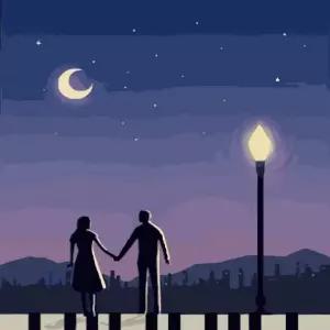 DIY 유화그리기 그림그리기 세트 유화페인팅 40x50 라라랜드