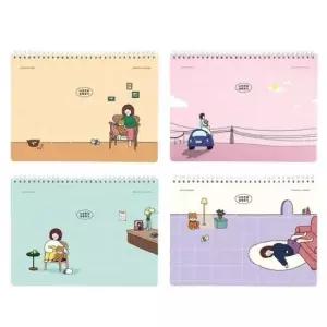 [문구/오피스] 먼슬리플래너 보리 다이어리 혼합 4개 스케줄러 월간