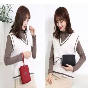 패브릭 클러치백 핸드폰가방 지갑 파우치 멀티포켓