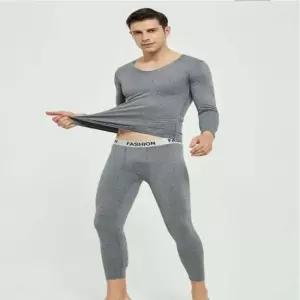 스티치기모안감 짱짱한 허리밴딩 슬림내복 상하의세트