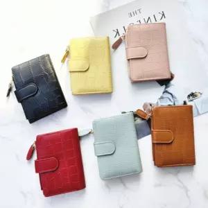 여자반지갑 학생반지갑 여성악어가죽무늬반지갑 4컬러 Zhe6+5Odv