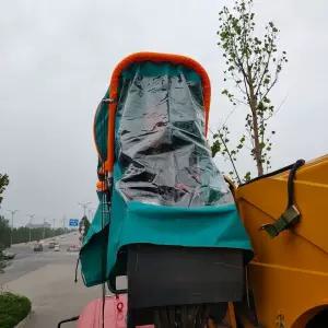 집게차 레인커버 그늘막 우산 크레인 차양막 접이식