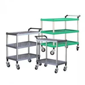 [콩심팥심]병원용 이동식 트롤리 카트 식당 서빙 웨건 바퀴 달린 다용도