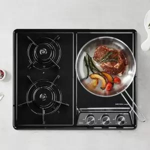 [전국설치] 경동 매립형 가스레인지 빌트인 가스쿡탑 3구 GRB7003ND LNG 블랙