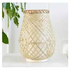 대나무 캔들 랜턴 양초 초받침 워머 받침대 트레이 램프