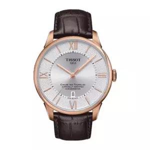 티쏘 남성 가죽 시계 슈망데뚜렐 T099.408.36.038.00