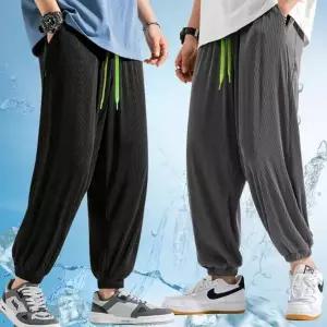 쿨링 스 조거팬츠 여름 밴딩 긴바지 고무줄 쿨팬츠 조거 남성