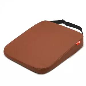 방석 차량용 키높이 쿠션 가죽 브라운 6cm