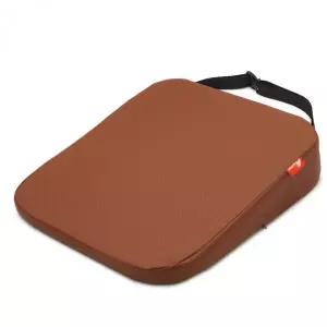 차량용 방석 높이조절 경사 쿠션 가죽 브라운 8cm