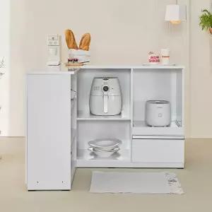 동서가구 클린 아일랜드 홈바 테이블 UV하이그로시 사각 식탁 코너 홈바형 DF926037