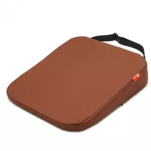 차량용 방석 높이조절 경사 쿠션 가죽 브라운 8cm