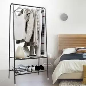 시스템옷장 튼튼한 철제 행거 자취방 옷걸이 조립식 수납 선반