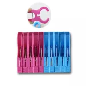 왕 빨래집개(10x5x1cm) 10p 빨래집개 빨래고정집개 빨래날림방지 플라스틱