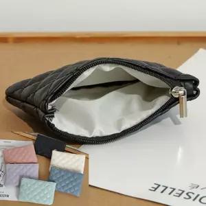 여성 퀄팅 지퍼 동전 지갑 1P 미니 카드 포켓 휴대용 동전반지갑 작은반지갑