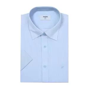 [롯데백화점]레노마 면혼방 사방스판 트윌 핀스트라이프 일반핏 반팔 셔츠 RZUSGP945-BU