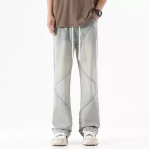 복고스트링 남성청바지 바이브 데일리 와이드핏 와이드 패치 진 부츠컷 다올5