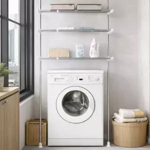 아트박스 보노하우스 보노 접이식 세탁기 베란다 선반 3단