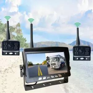 후방 카메라 화물차 차량용 무선 모니터 고화질 중장비 사각지대 백미러 방향전환