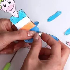 인형관절 할핀 실버 100P 종이고정