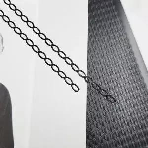 PVC 스티커 체인링 블랙