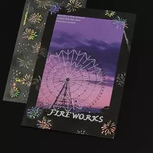 PET 투명 데코 스티커 불꽃놀이