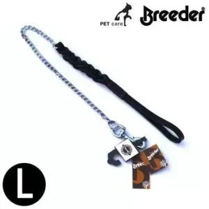 [반려] 브리더 롱리드 꽈배기 체인리드줄 블랙 PSK-010L L