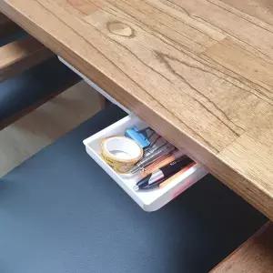 붙이는 책상밑 히든 서랍 소형 화이트