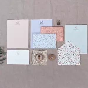 (톡톡) 프레그런트 플라워 편지지 세트 G-L657