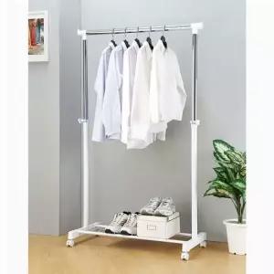 KT 고급 이동식 1단 행거 - 화이트 헹거 수납 정리 정리정돈 공간창출 옷걸이 가성비 킹성비
