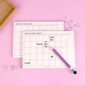 [문구/오피스] 스케줄러 먼슬리 플래너 60매 월간