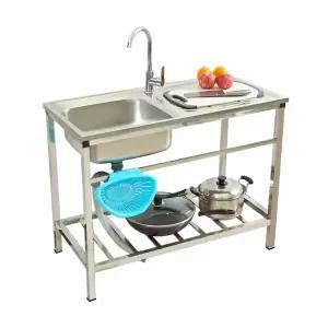 이동식 소형 싱크대 탕비실 작업대 개수대 스테인리스 업소용