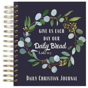 Mr. Pen- 기독교 여성 및 남성 저널, 8.5인치 x 6.5인치, 365페이지, 네이비 블루 하드커버 골드 스파이럴 바인딩, 성경 노트