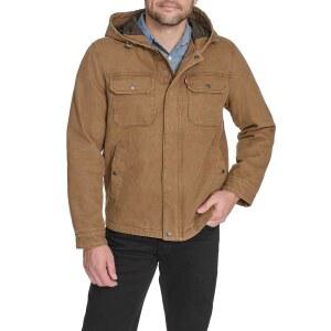 리바이스 남성용 코튼 캔버스 후드 재킷