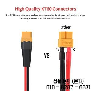RC 배터리용 익스텐션 케이블 XT60 암 수 커넥터 휴대용 발전소 태양 전지 패널 (6FT) 12AWG