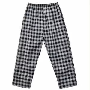 체크 밴딩 9부 주머니 팬츠 신혼부부커플잠옷 여성실