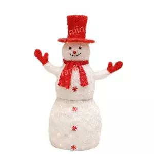 크리스마스 매장 장식 쇼핑몰 대형 포토존 눈사람 LED 모형 카페 조명 인형 실내외