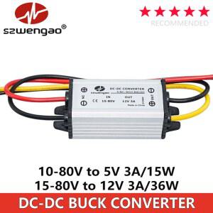 12V 24V 36V 48V 60V 72V 전원 장치 자동차 스텝 방수 전압 3A 공급 컨버터 다운 변압기 5V