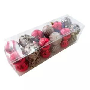 트리 장식볼 필리그리 믹스 세트 24P 오너먼트 트리볼 크리스마스