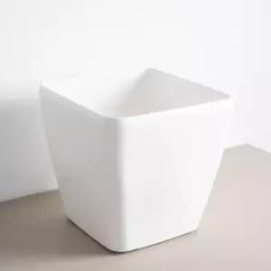 플라워트리 화이트아크릴 대형화분 32X30cm 조화 꽃꽂이 인테리어