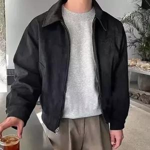 가을 항공점퍼 오버핏 남자 항공자켓 롱점퍼 루즈핏