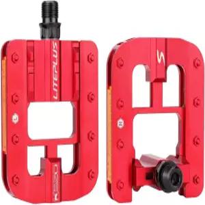 산악 자전거 페달 알루미늄 합금 도로 접이식 미끄럼 방지 못 범용 핏 푸커 9/16인치 호환