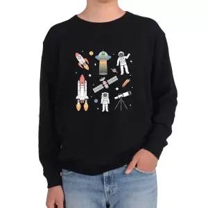 기모맨투맨 우주인 우주선 로케트 인공위성 외계인 망원경그림